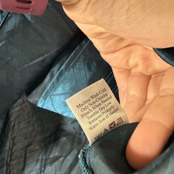 Coldwater Creek Jacket Women's Medium Petite Green Full Zip Long Sleeve - Picture 7 of 11